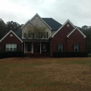 Residential shingle roof installation completed in Griffin, Georgia.