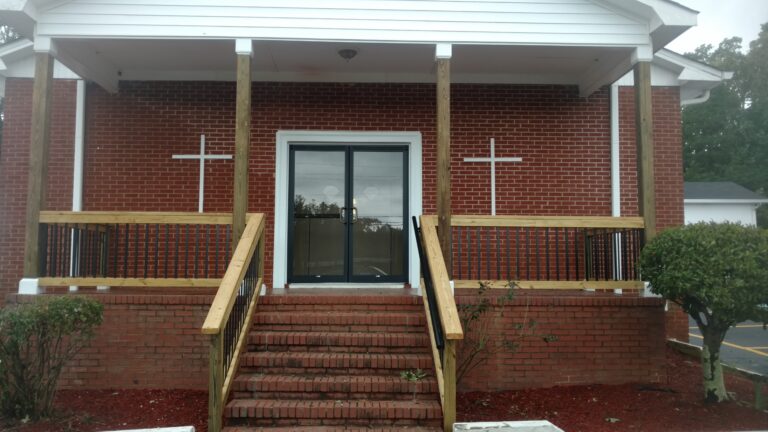Roofing services on a church - Thaxton Roofing