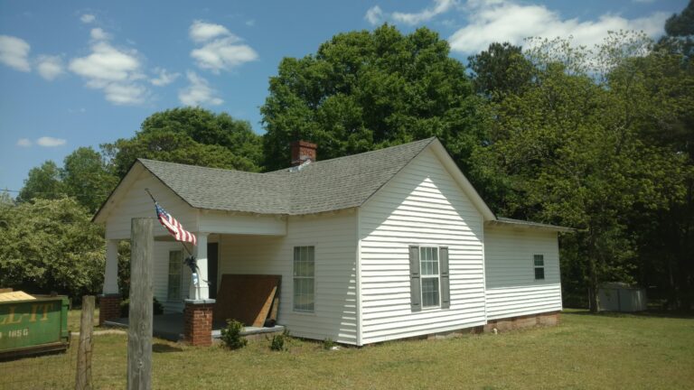 Roofing Services completed on a small house - Thaxton Roofing