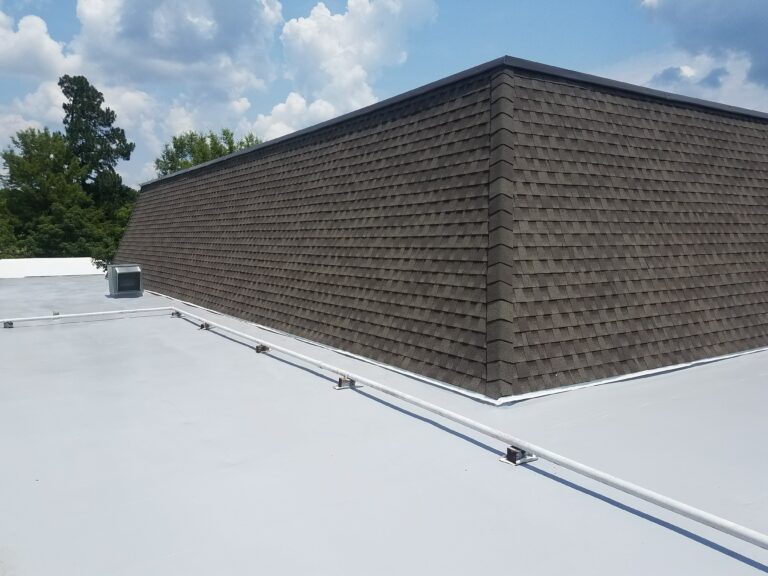 A Flat Roof Repaired by Thaxton Roofing