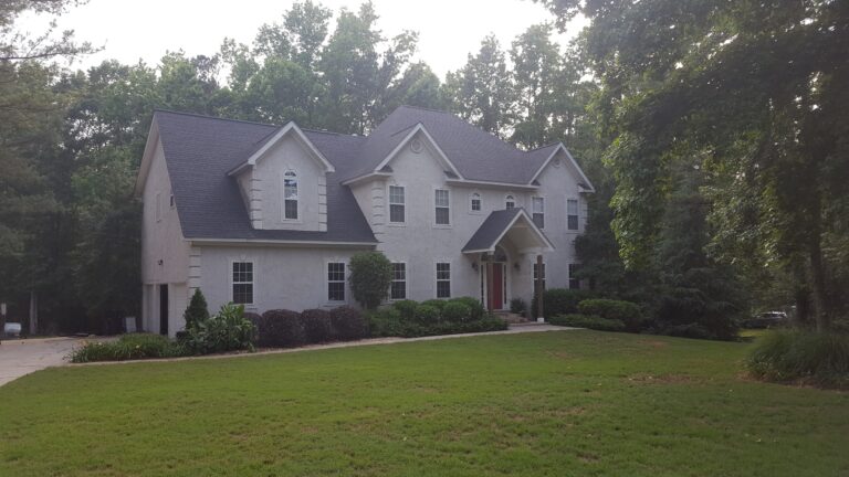 Wide Image of a Residential Roof Installed in the suburban area of Georgia