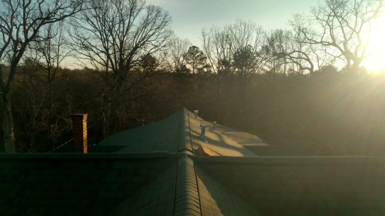 Top View of a Residential Roof Replacement done by Thaxton Roofing