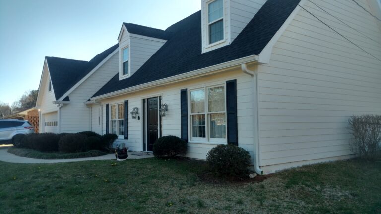 A newly installed roof of a residential property in Georgia by Thaxton Roofing