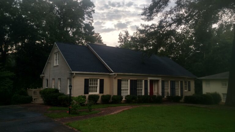house with French or curb roof