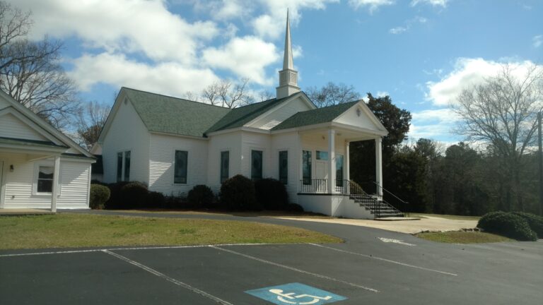 newly installed roof on a Primitive Baptist Church in Georgia by Thaxton Roofing